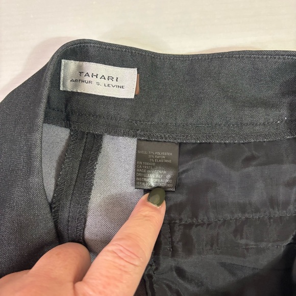 Tahari ASL Charcoal Dress Pants - Picture 6 of 8